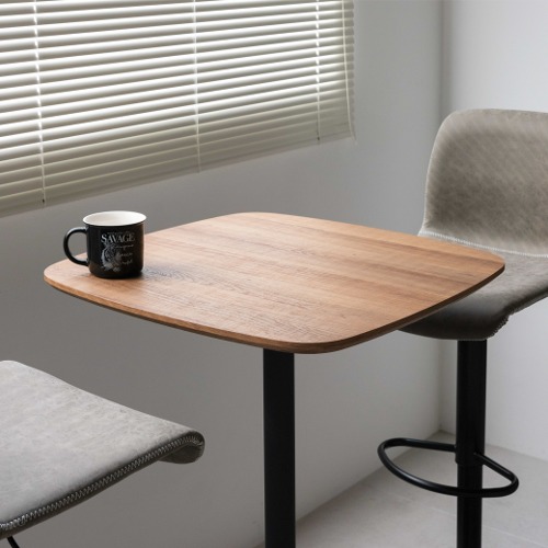 CWT306 에덴 바테이블 엔틱 사각 원목 철제 높은 업소용 식탁 인테리어 칵테일 카페 테이블