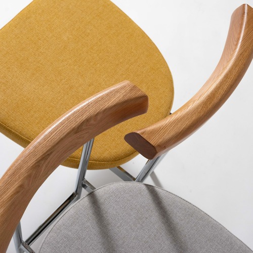 CFC305 도니 체어 패브릭 철제 원목 식탁의자 다이닝 체어 주방 식당 업소용 카페 인테리어 의자